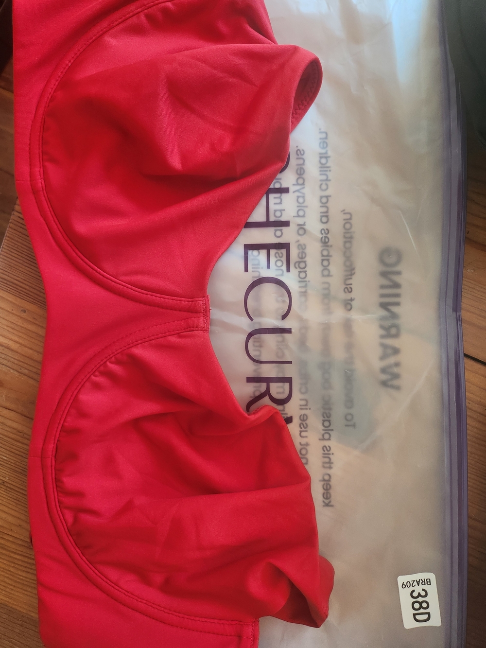 SheCurve Balconette Bra in Red